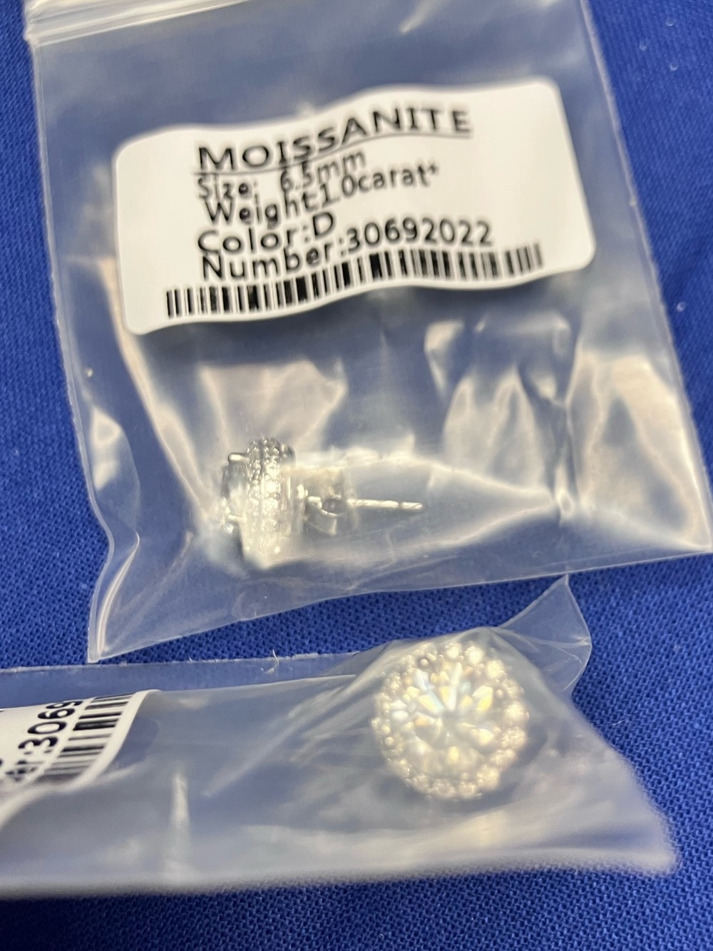 1 Carat Lab Grown Diamond Earrings